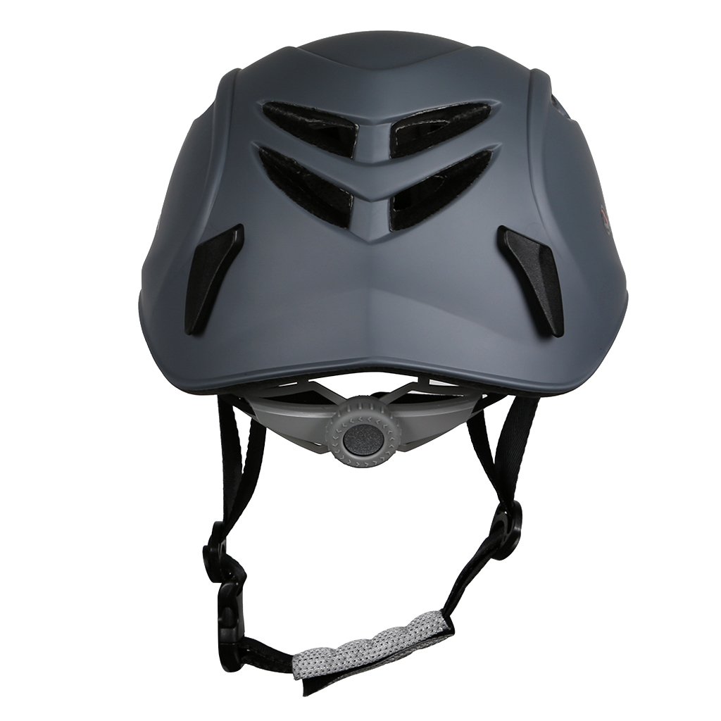ハーフドーム ライミング用ヘルメット登山用ヘルメット防護帽 アウトドア 装備 旅行用品 釣り帽子救援, グレー