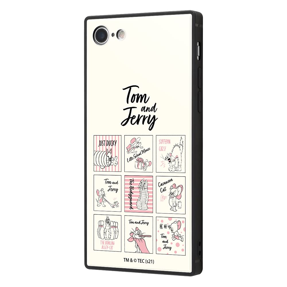 イングレム iPhone SE（第3世代） / iPhone SE(第2世代)/8/7 ケース 耐衝撃 カバー KAKU トムとジェリー ファニーアート