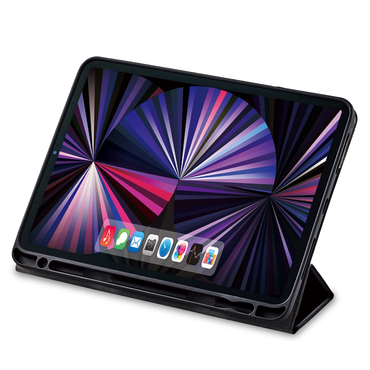 エレコム iPad Pro 11 第4/3/2世代 (2022/2021/2020年) ケース 360度回転 オートスリープ対応 ブラック TB-A21PMSA360BK