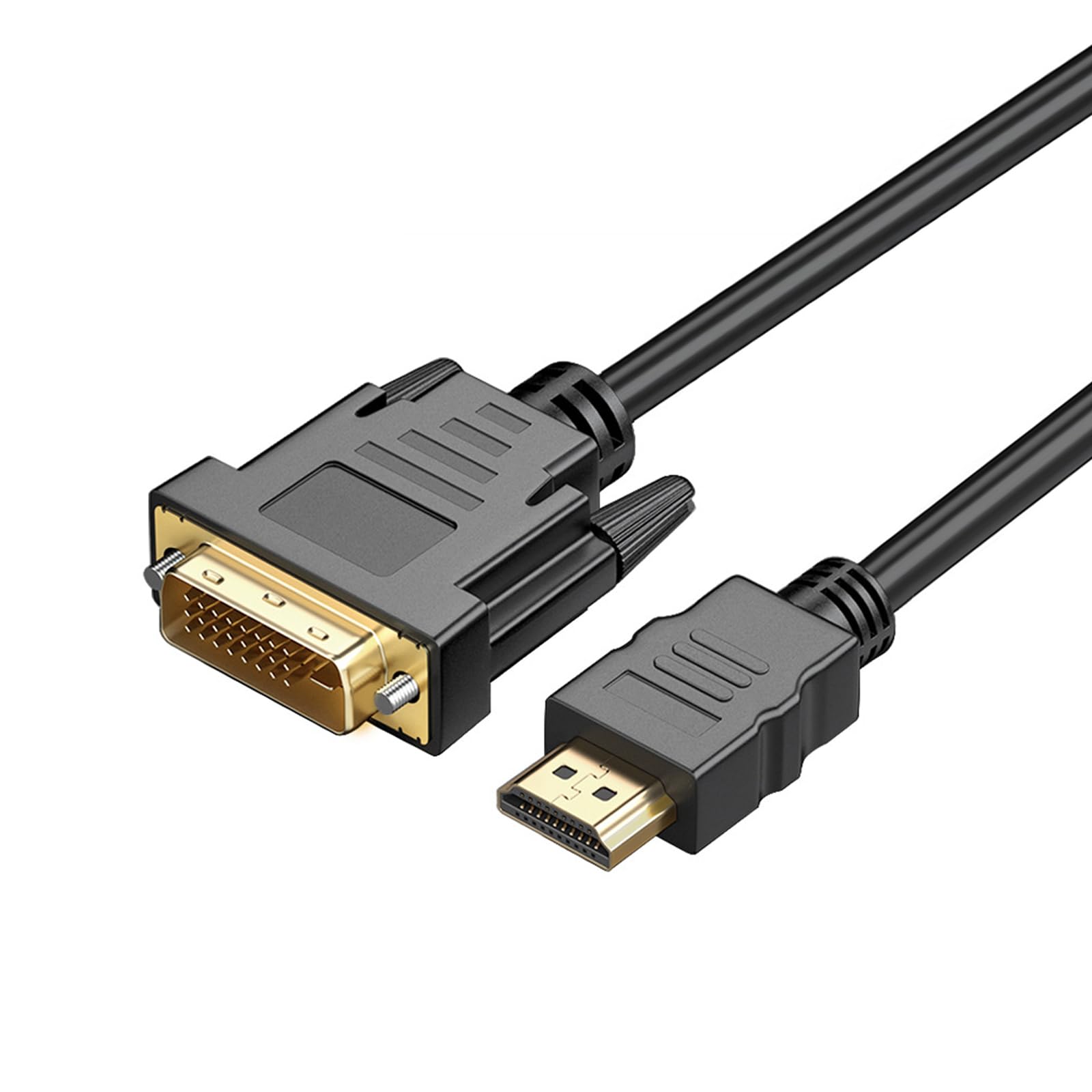 DVI 変換 HDMIケーブル，双方向伝送 DVI 24pinオス to HDMI オス 金メッキ 適用コンピューター,デスクトップ,ラップトップ,PC,モニター,