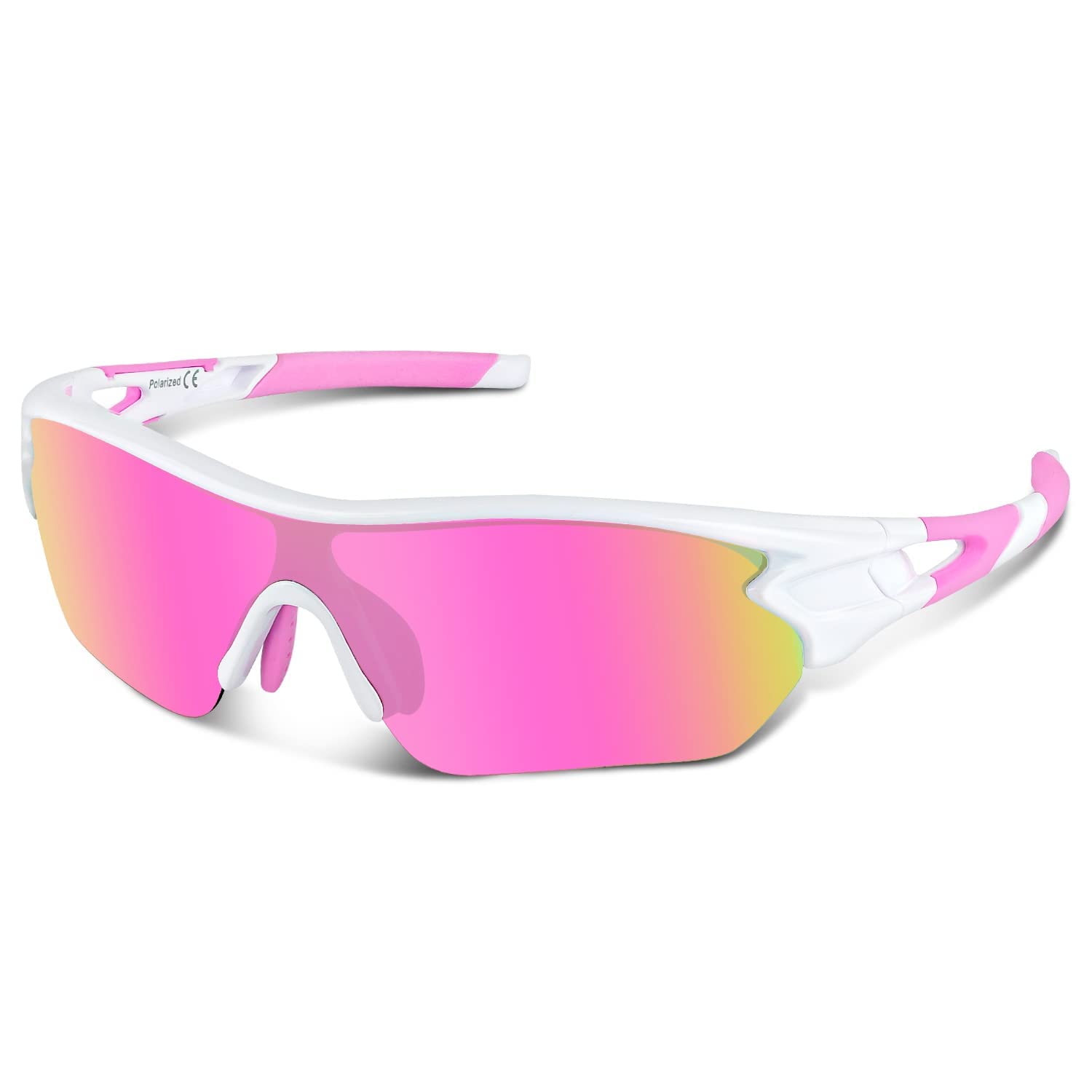 [BEACOOL] スポーツサングラス 偏光レンズ 自転車 登山 釣り 野球 ゴルフ ランニング ドライブ バイク テニス スキー 超軽量 UV400 TAC T