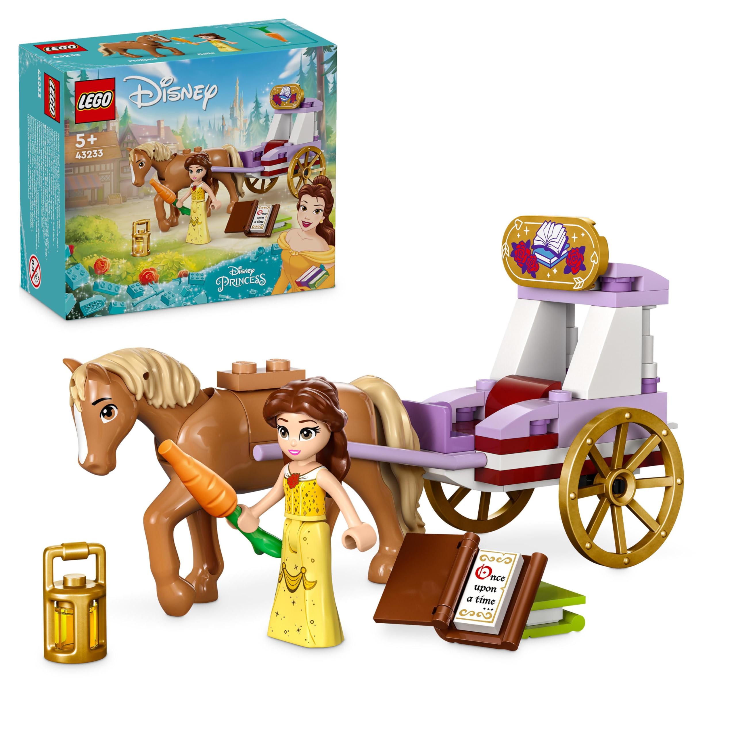 レゴ(LEGO) ディズニープリンセス ベルのストーリータイム 馬車 おもちゃ 玩具 プレゼント ブロック 女の子 男の子 子供 4歳 5歳 6歳 7歳