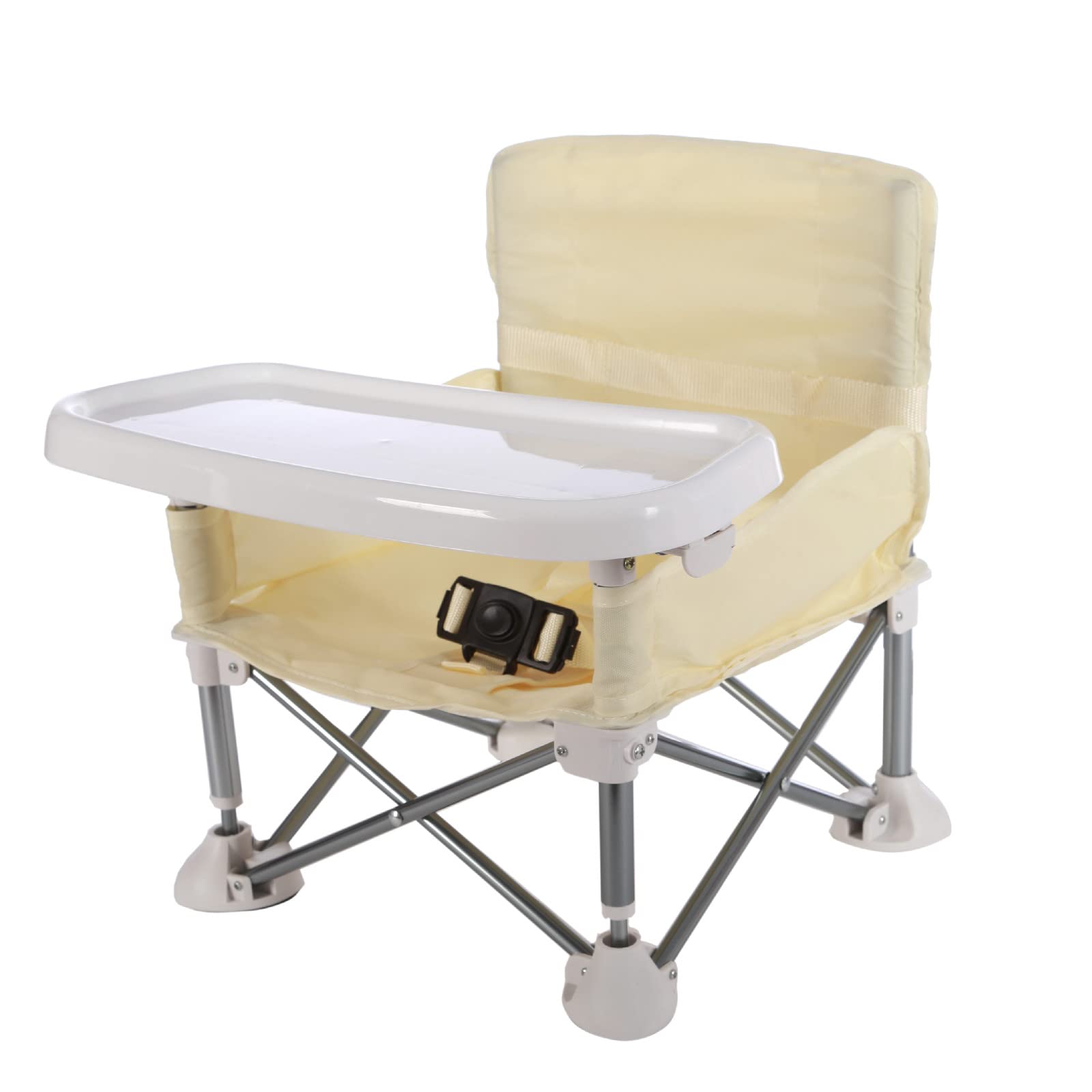 [HB.YE]ベビーチェア テーブルチェア 子供 お食事椅子 折り畳み携帯ベビーシート 赤ちゃんハイチェア ストラップのデザイン アルミダイニ