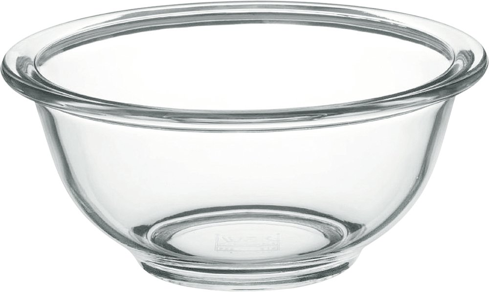 iwaki(イワキ) AGCテクノグラス 耐熱ガラス ボウル 丸型 500ml 外径14.4cm 電子レンジ/オーブン/食洗器対応 食材を混ぜやすい広口デザイ