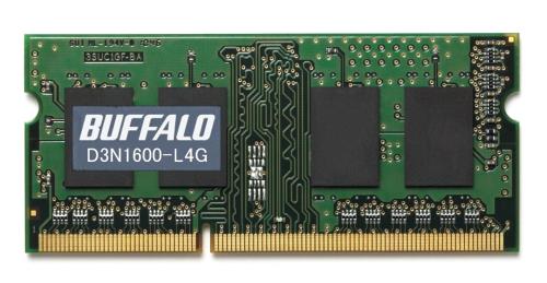 BUFFALO PC3L-12800対応 204PIN DDR3 SDRAM 4GB D3N1600-L4G