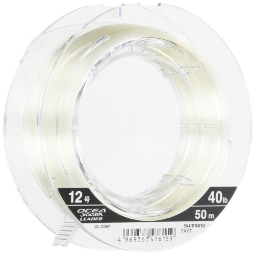 シマノ(SHIMANO) ショックリーダー オシア ジガー マスター フロロカーボン 50m 12号 40lb ピュアクリア CL-O36P 釣り糸
