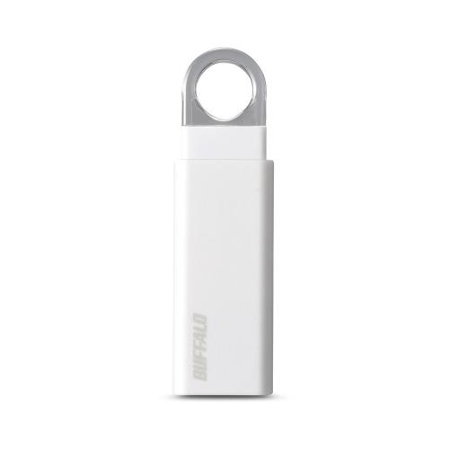 バッファロー BUFFALO ノックスライド USB3.1(Gen1) USBメモリー 32GB ホワイト RUF3-KS32GA-WH
