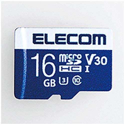 エレコム Micro SDHCカード データ復旧サービス付 ビデオスピードクラス対応 UHS-I U3 80MB s 16GB MF-MS016GU13V3R