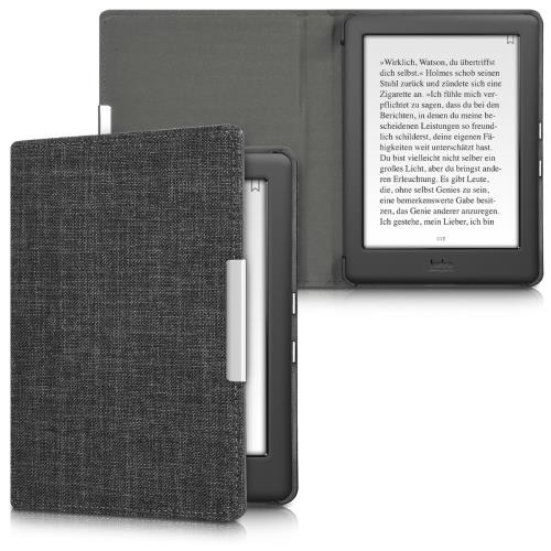 kwmobile Kobo Glo HD/Touch 2.0対応 ケース - 布 電子書籍カバー - オートスリープ reader 保護ケース 対応