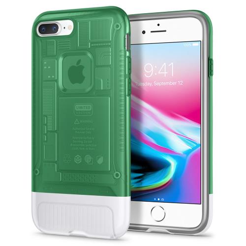Spigen 「i Mac G3 20周年版」 i Phone8 Plus ケース i Mac 完全再現 Classic C1 対応 耐衝撃 米軍MIL規格取得 スケルトンデザイン 055CS2440