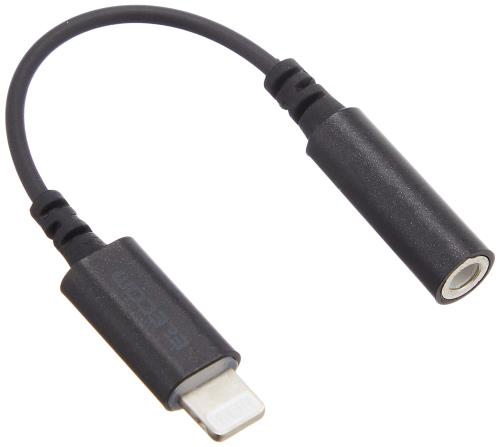 エレコム オーディオアダプタ 変換ケーブル ライトニング 3.5mm イヤホン 4極 (通話対応) 高耐久 APPLE認証品 ブラック EHP-L35DS01CBK