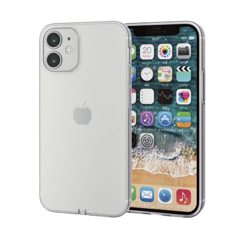 エレコム i Phone 12 mini ケース Qi充電対応 ソフト 極み クリア PM-A20AUCTCR