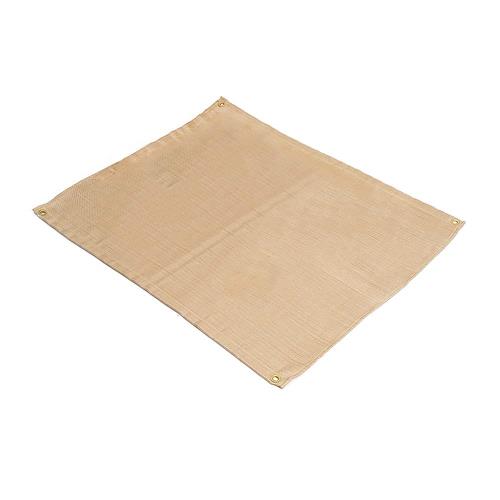 たき火台シート 80cm×60cm 焚き火シート 防火シート 耐熱 耐火 防炎 ガラス繊維 焚き火台 シート 芝生保護 バーベキュー用品 キャンプ/BBQなどに 収納袋付き (80cm×60cm)