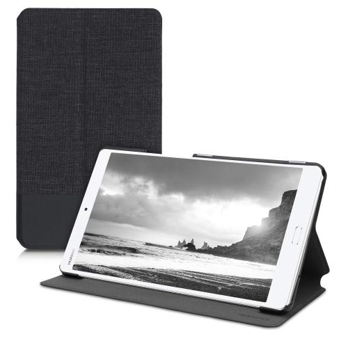 kwmobile Huawei Media Pad M3 8.4対応 ケース - タブレットケース スタンド カバーケース - キャンバス デザイン