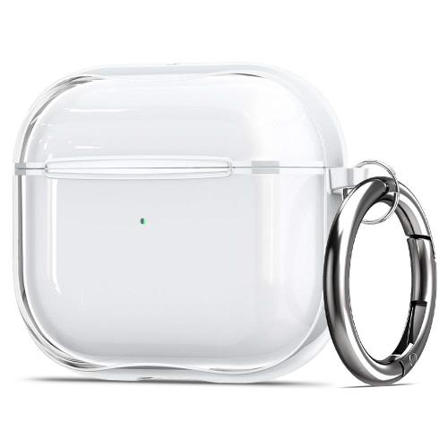 Spigen Airpods 第3世代 ケース Air Pods 3 ケース 透明 クリア ワイヤレス充電 対応 リング カラビナ付き スリム 軽量 耐衝撃 すり傷防止 ウルトラ・ハイブリッド ASD