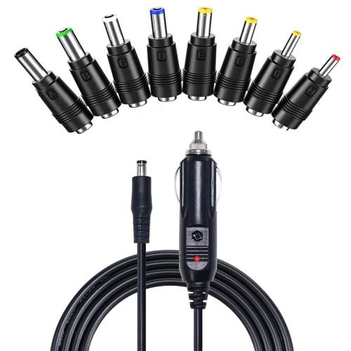 12V 車用 シガーソケット延長ケーブル YFFSFDC シガーライタ延長コード ライタープラグ 電源 ソケット シガーアダプター → DCジャックオス 5.5*2.1mm対応 変換 アダプタ8 in