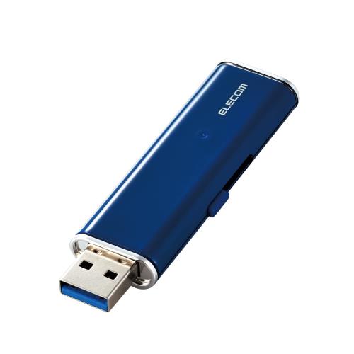 エレコム 外付けSSD ポータブル 500GB USB3.2(Gen1)対応 PS5/PS4(メーカー動作確認済) 超小型 ブルー データ復旧サービスLite付 ESD-EMN0500GBUR