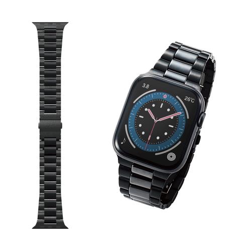 エレコム Apple Watch (アップルウォッチ) バンド 49mm 45mm 44mm 42mm [Apple Watch Ultra 8 7 SE2 SE 6 5 4 3 2 1 対応] ステ