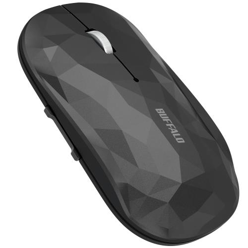 バッファロー ワイヤレス モバイルマウス Bluetooth FLEXUS 薄型軽量 5ボタン 戻る/進むボタン搭載 無線 静音 Blue LED MIL規格準拠 dpi切替(600/1200) プレ