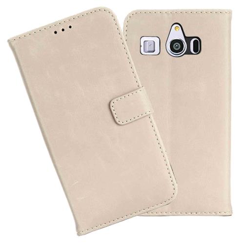 Anrek SHARP AQUOS 509SH / Softbank シンプルスマホ3 兼用 ケース 手帳型 カバー （ グレー) シャープ ソフトバンク シンプルスマホ3 アクオス509sh 手帳型