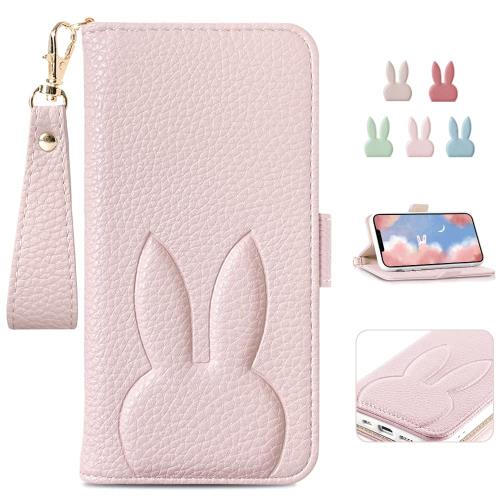 i Phone 14 ケース 手帳型 可愛い i Phone14 手帳型ケース 人気 どうぶつ 兎 アイフォン 14 ケース 手帳型 カバー スマホケース i Phone 14 ケース 手帳型 女性 