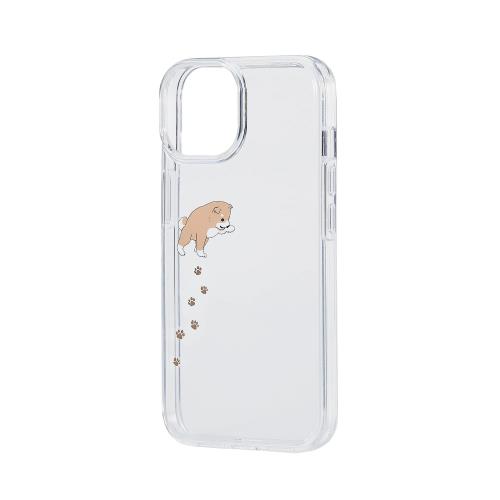エレコム i Phone 14 / 13 ケース カバー Appleテクスチャ 柴犬 耐衝撃 クリア PM-A22ATSGDOG
