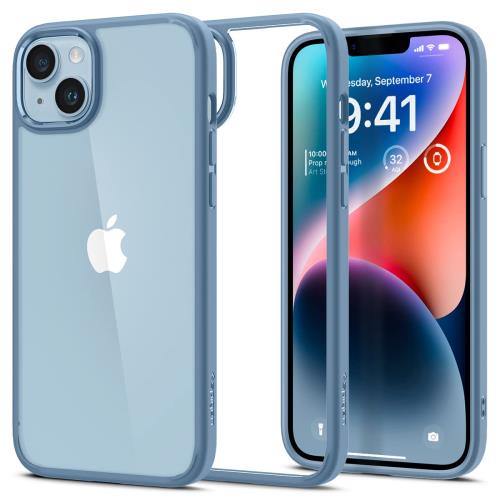 Spigen i Phone14 ケース ストラップホール付き クリア 耐衝撃 米軍MIL規格取得 黄変なし TPU バンパーケース 2重構造 すり傷防止 ワイヤレス充電対応 ウルトラ・ハイブリッド 