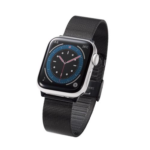 [エレコム] Apple Watch (アップルウォッチ) バンド 41mm 40mm 38mm [Apple Watch 8 7 SE2 SE 6 5 4 3 2 1 対応] ステンレス ミラネーゼ