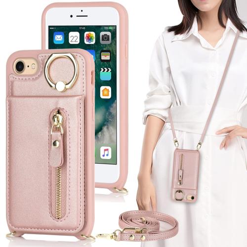 i Phone7 i Phone8 i Phone SE 2020 2022 i Phone SE 第2世代 第3世代 ケース 手帳型 リング付き 上下開 ショルダー リング付きケース リング アイホ