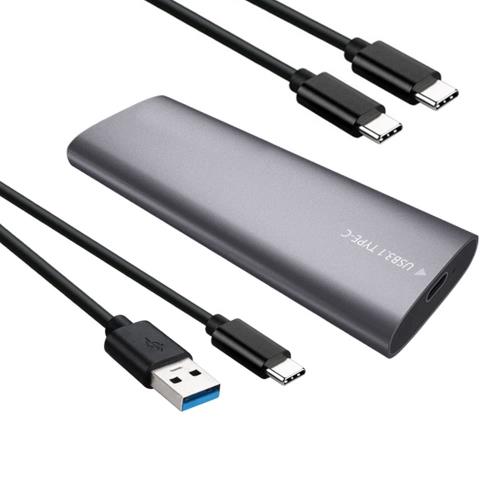 YFFSFDC M.2 SSD 外付けケース USB C 3.1 Gen2接続 SATA/NVME両対応 UASP対応 10Gbps高速転送 アルミ制 2230/2242/2260/2280 M-Ke