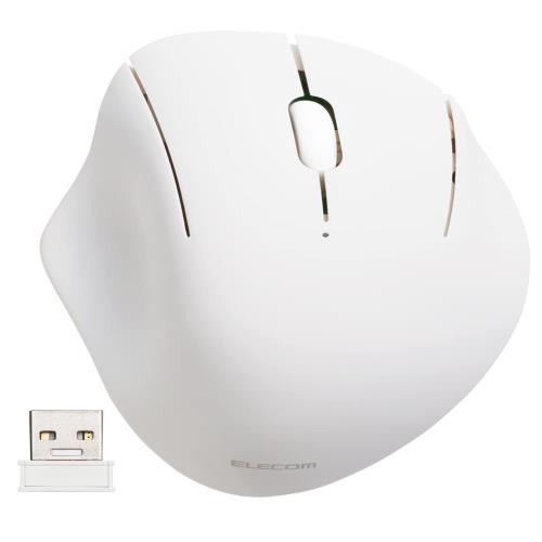 エレコム マウス ワイヤレスマウス SHELLPHA 無線2.4GHz 静音 抗菌 3ボタン ホワイト M-SH10DBSKWH
