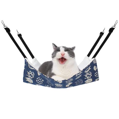 YFFSFDC 猫 ハンモックはんもっくキャット 椅子 ケージ用 大きい 耐荷重10KG サイズ調整可能 58cm x 48cm、キャット 椅子 ケージ用 大きい 耐荷重6KG サイズ調整可能 48c