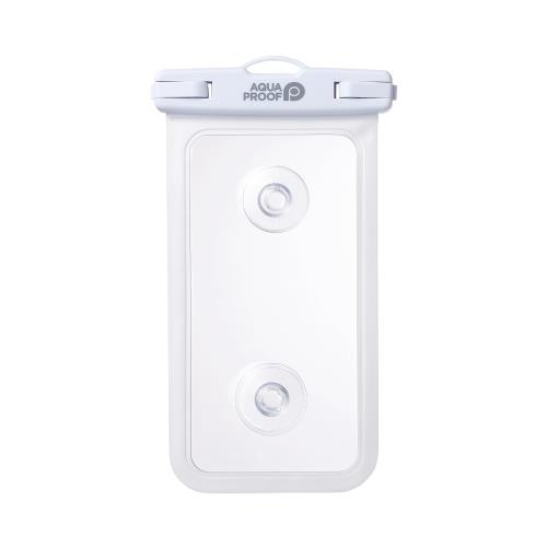 エレコム スマホ 防水ケース お風呂 IPX8 水深10m 吸盤付き [ i Phone 14 / 13 / SE など、6.9インチ以下のスマートフォン対応] ホワイト P-WPSB04WH