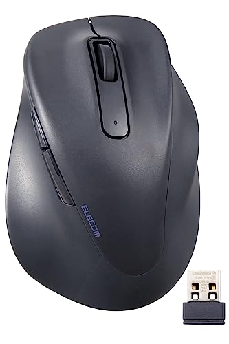 エレコム マウス ワイヤレスマウス EX-G 無線2.4GHz 静音 Sサイズ 5ボタン 「Ask Doctors評価サービス」認証 抗菌 ブラック M-XGS30DBSKBK
