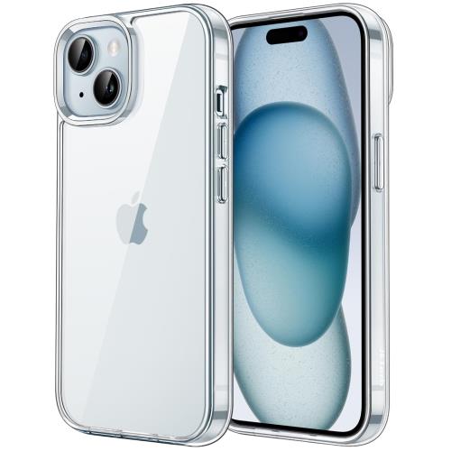 JEDirect i Phone 15 6.1インチ用 保護ケース 黄ばみなし 衝撃吸収 バンパーカバー 傷つけ防止 クリアバック (クリア)