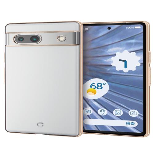 エレコム Google Pixel 7a ケース ソフト TPU 極限保護 カメラ周りまで保護 メタリック加工 ゴールド PM-P231UCTMKGD