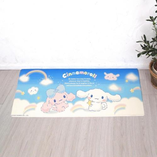 サンリオ(SANRIO) シナモロール PVC キッチンマット 45×120cm 撥水加工 拭ける 水拭きOK お手入れ簡単 キッチン マット 台所マット SANRIO pvcマット はっ水加工 防水
