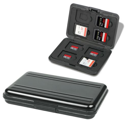 SDカード ケース 16枚 収納 （SD*8枚＋micro SD*8枚）メモリー カードケース SDカード 収納ケース 両面 収納 防水 防塵 防震 耐衝撃