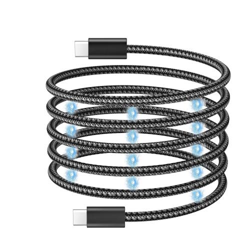 YFFSFDC usb c ケーブル 磁石付き 自動収納 usb-c to usb-cケーブル 1m PD対応 100W/5A急速充電 480Mbs高速転送 タイプc ケーブル 超高耐久 磁気 巻きつ