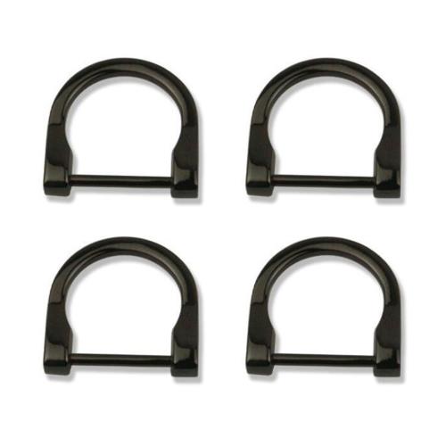 [サムコス] D型ネジ式 Dカン バックル 4個セット おしゃれ 持ち手 バッグ部品 DIY パーツ 手作り もち手 バッグ 手芸 修理用 交換用 装飾 補修 金具 ハンドメイド 38mm 内径25m