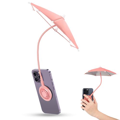 JJC 磁気 Magsafe スマホ傘 日焼け防止 スマホリング スマホホルダー スマホスタンド 360°回転可能 i Phone 16 15 14 13 12 Pro Max Android スマホ