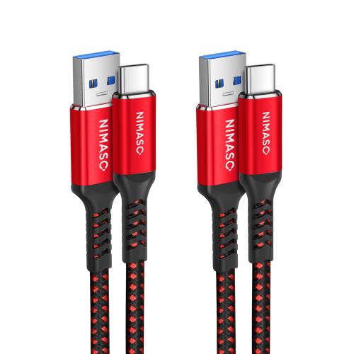 NIMASO USB Type C ケーブル USB-C USB-A 3.0 タイプC ケーブル i Phone16/15シリーズ対応 Xperia/Galaxy/LG/i Pad Pro/Mac B