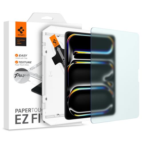 Spigen Paper Touch Pro フィルム i Pad Pro 13 2024 用 紙のような描き心地 貼り付けキット付き i Pad Pro 13 2024 対応 アンチグレア 反射防止