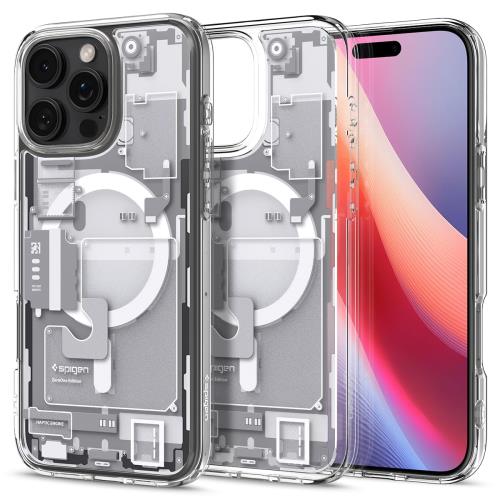 17年社歴の技術力Spigen i Phone 16 Pro Max ケース Mag Safe対応 クリア ストラップホール 米軍MIL規格 ウルトラ・ハイブリッド・マグフィット ACS08005 (