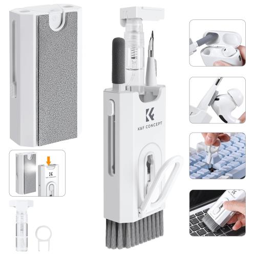KF Concept 8-in-1 電子クリーニングキット Airpods イヤホン用掃除道具キーボード ラップトップ クリーナー クリーニングツール i Phone Air Pods Mac Boo