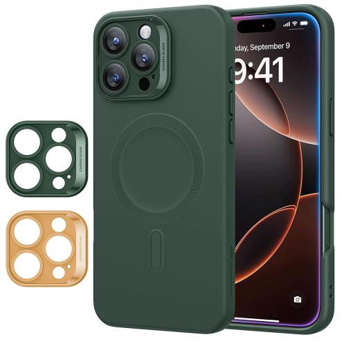付き替え可能のカメラ保護ESR i Phone 16 Pro Max 専用ケース Mag Safe付き いphone16promax ケース マグネット充電対応 なめらか・スリムなシリコン製ケース 耐