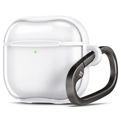 Spigen Airpods 第4世代 ケース Air Pods 4 ケース PC TPU 透明 クリア ワイヤレス充電 対応 リング カラビナ付き スリム 軽量 耐衝撃 すり傷防止 ウルトラ・ハイブ