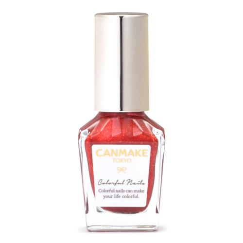 キャンメイク カラフルネイルズ N109 紅葉狩り 8ml ネイル 高発色 速乾 ラメ レッド