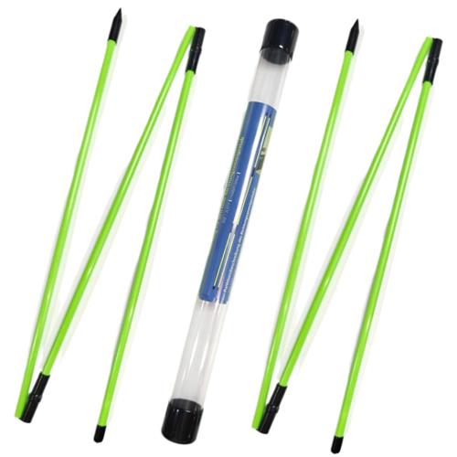 YFFSFDC ゴルフアライメントスティック 折りたたみ スティック ゴルフ方向スティック 練習用ロッド 全長122cm 方向チェック 軌道修正 ゴルフ 練習器具 ゴルフ練習用品 ケース付き 2本セッ