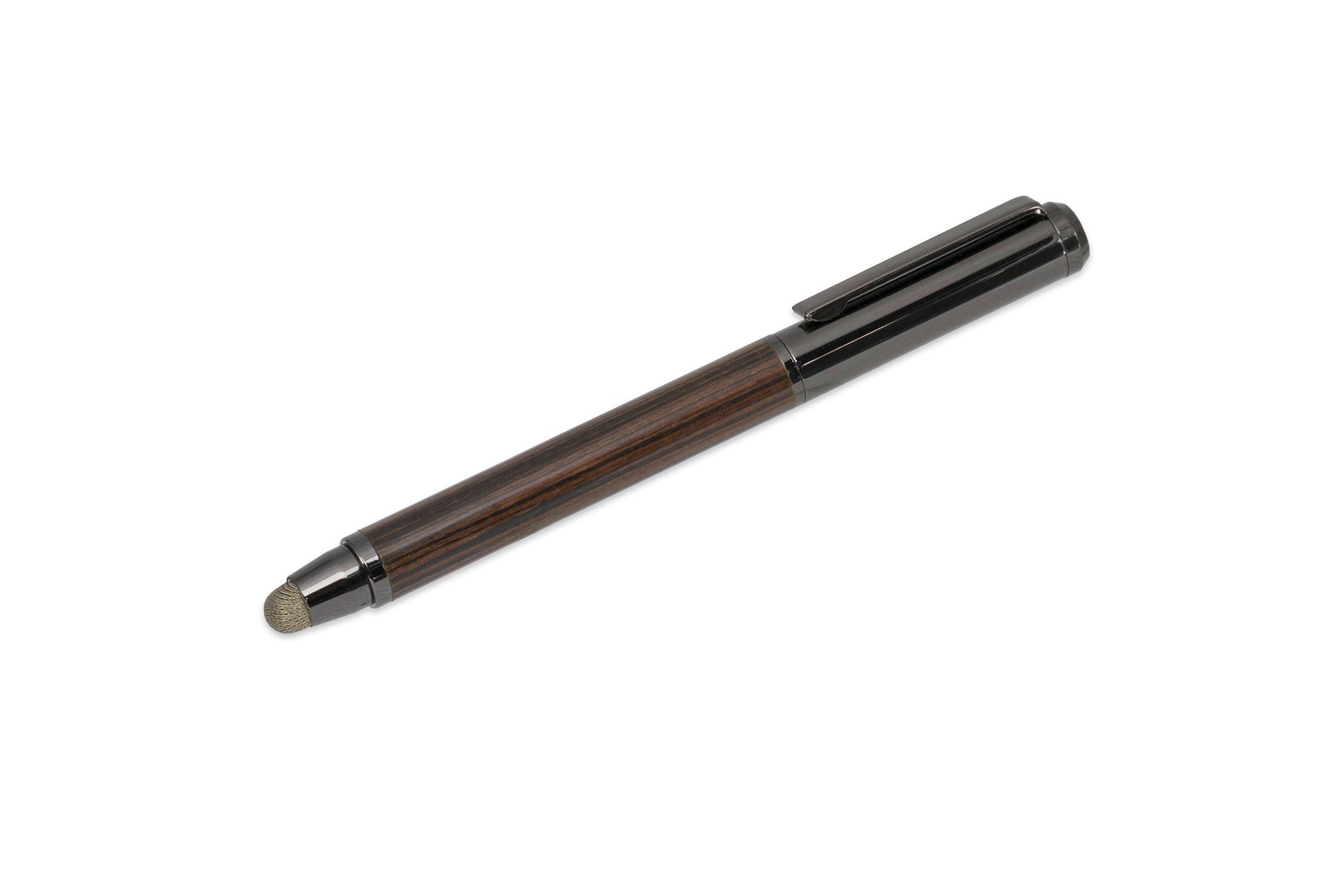 Deff 高級筆記具に引けを取らないタッチペンTouch Pen with Ballpoint Pen DTP-B20**** (ローズウッド/ブラックボディ)